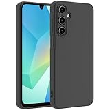 TENOC Phone Case for Samsung Galaxy A16 4G/5G, Black Case Anti-Fingerprint Protective Bumper Matte Cover
