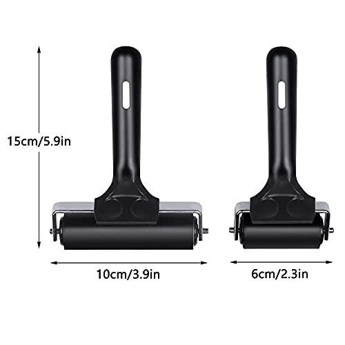 Rayong 2 Pcs Rullo di Gomma Brayer, Rullo di