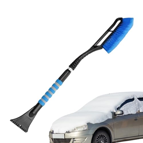 Rascador de hielo con pala extensible y cepillo para limpiar la nieve de camiones y coches