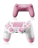 Lizoak Wireless Controller für PS4 mit RGB LED, 3-Linien-Design Gamepad für Konsole/Pro/Slim/PC,...