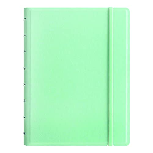 Carnet rechargeable A5 Filofax bleu canard cahier pointillés pastels