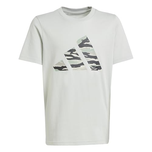 adidas Unisex niños Camo Graphic Tshirt, Wonder Silver, 13-14 Years