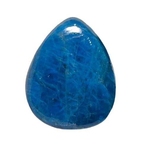 Gemme apatite bleue poire pour remplacer une pierre de bague cassée