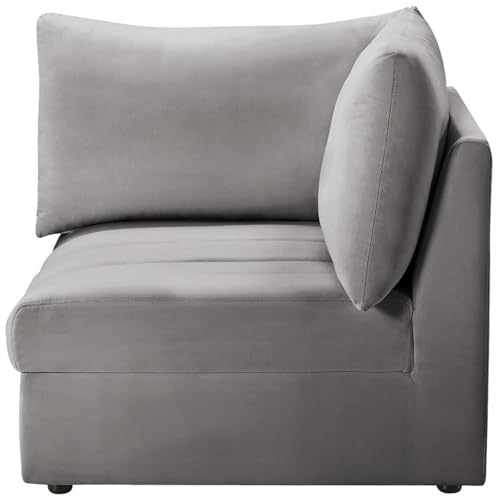 Sillón Modular Gris Terciopelo Jacob Collection miniatura 6