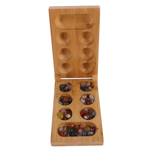 Jeu de mancala en bois portable pour voyage et soirées en famille