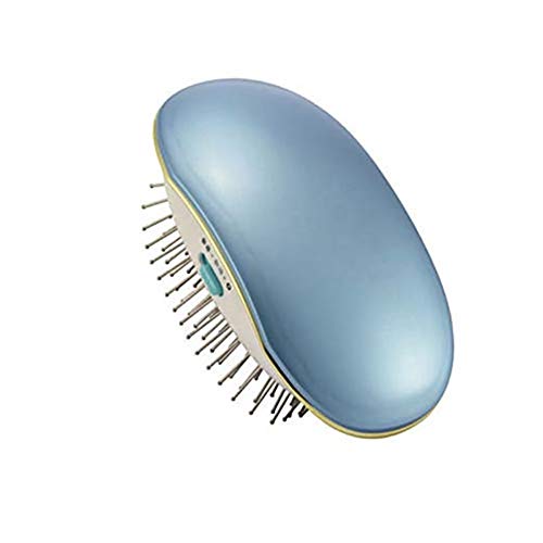 Ionic Hair Brush Electric Vibrating Massage Electric Comb Anti-Static frizzy Negative Ion Portable Hairbrush for Women Men Girls Boys. Blue)