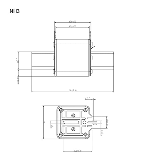 Fusible NT3 RT16-3 400A protection système couteau commutateur - 6