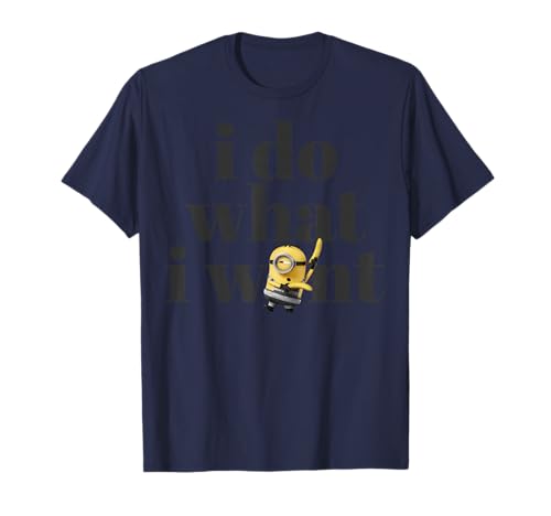 Despicable Me Minions Stuart Do What I Want Graphic T-Shirt T-Shirt