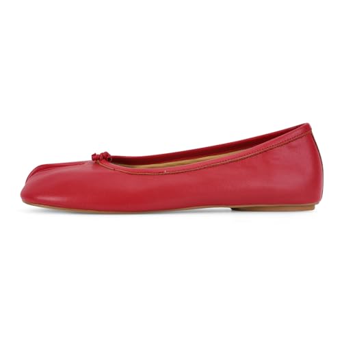 Image of Tabi Shoes Women Split Toe Shoes Wide Width Ballet Flats Comfort Casual Work Shoes for Women Office