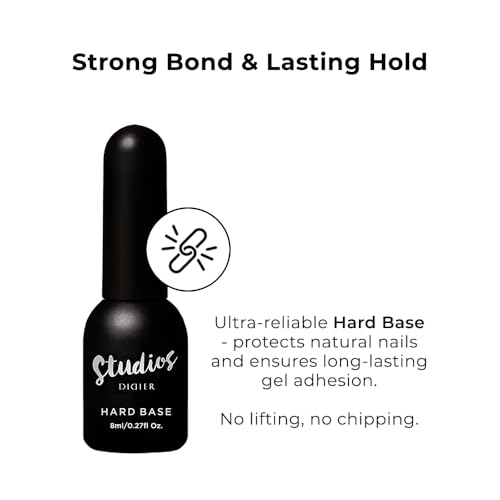 DIDIER LAB Premium Gel Nagellack Set – Hard Base Coat UV 8ml – BBIO Builder Gel Milky Pink 15ml – No Wipe Top Coat Super Shiny UV 10ml – HEMA-frei – Für Modellage & Naturnagelverstärkung