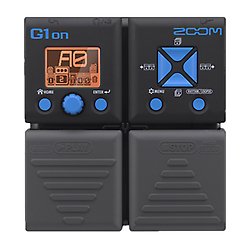 Zoom G1on - Multiefecto para guitarra, color negro