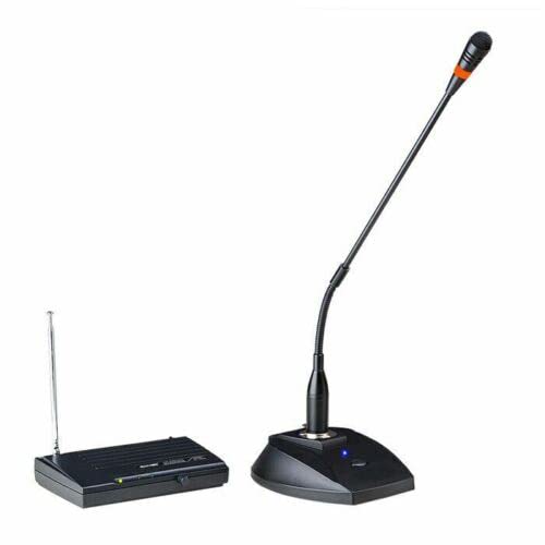 Image of kh Professional VHF Wireless Conference Microphone System, Gooseneck Design with Base Station, Audio for Meetings and Seminars