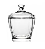 123Arts Glass Sugar Bowl Spice Jar Seasoning Pot Storage Snack Jar with Lid,8oz,240ml