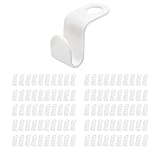 Hanger Connector Hooks – 100-Pack Clothes Hanger Connector Hooks – Space-Saving Hanger for Closet Or