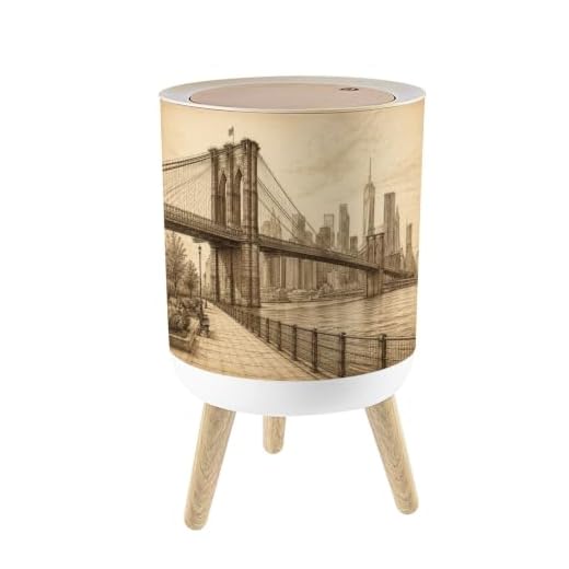 Vintage Architectural Small Trash Can