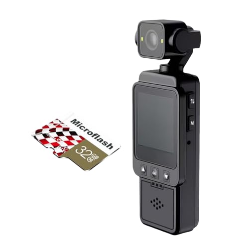 Caméra vidéo numérique HD 1080P Wi-Fi avec objectif rotatif à 270 degrés et carte 32 Go
