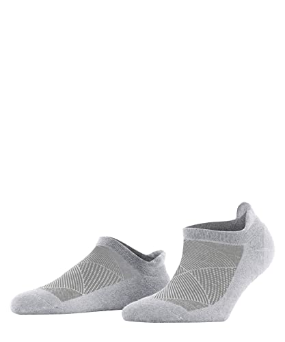 Burlington Damen Sneakersocken Athleisure W Sn weich atmungsaktiv schnelltrocknend kurz einfarbig 1 Paar, Grau Light Grey Melange 3775, 39-42