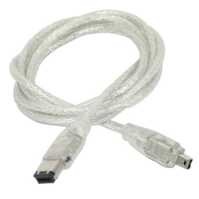 DARAHS Fox Microieee 1394 4-Pin/6-Pin 400 Mbps Firewire Cable 6 Feet-(Color May Very)