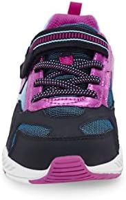 Stride Rite Girls Lighted Cosmic Sneaker, Black Multi, 9 Wide Toddler | Image 4