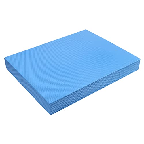 Exercise Balance Pad, TPE Foam Balance Exercise Pad Cushion Knee Pad Stability Trainer Pad for Fitness and Stability Training, Yoga, Physical Therapy (Azure Blue)