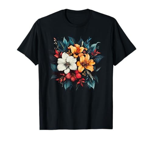 Exotischer Sommerblüten-Hawaii-Blumenstrauß T-Shirt