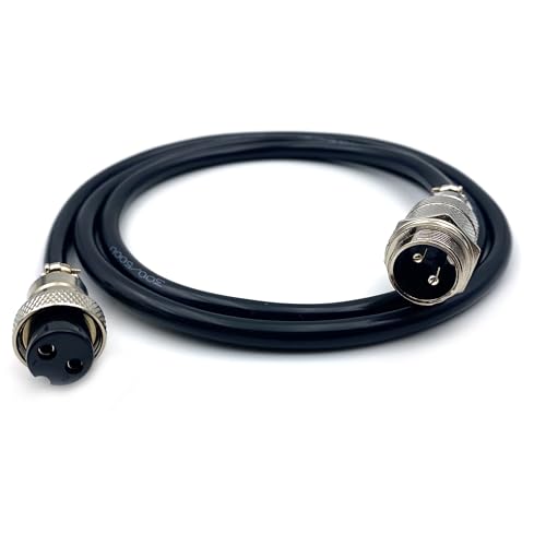 Cable conector GX16 2 Pin macho a hembra 1 metro miniatura 1