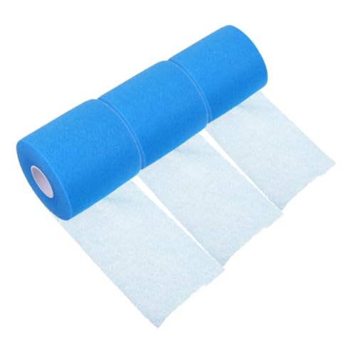 WOONEKY 3 Rolls Sports Wraps Tennis Racket Grip Tape Pre-wrap Tape Athletic Elastic Sports Wrap Cuttable Protection Foam for Ankle Wrist Knee