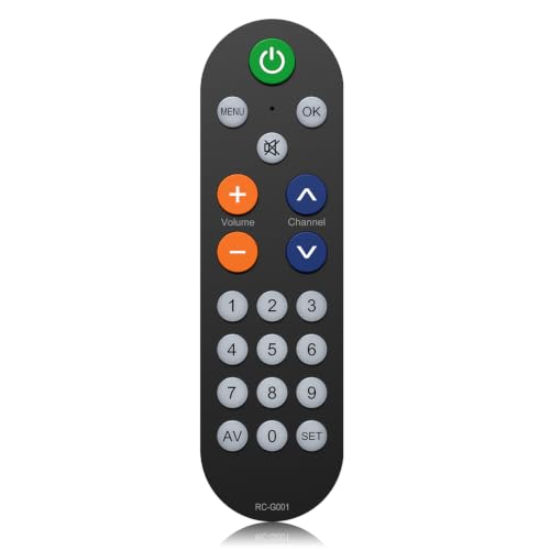 Big Button Universal Remote for All TV, Easy to Use Universal TV Remote | Large Button,Learning Remote Control,Great for Seniors,Requires pairing with the original remote
