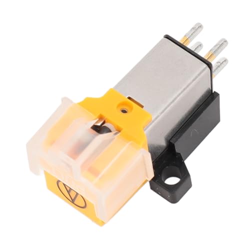 Magnet Turntable Cartridge, Professional AT91 Electromagnetic Record Player Stylus, Universal Stereo Sound Moving Magnetic Pickup Head Turntable Record Player