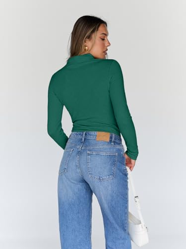 Image of Trendy Queen Women's Turtleneck Long Sleeve Shirts Basic Underwear Tops Winter Clothes 2026
