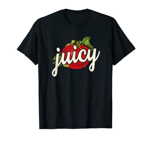 Jugoso Vintage Tomate Retro Jardinería Vegano Granjero Camiseta