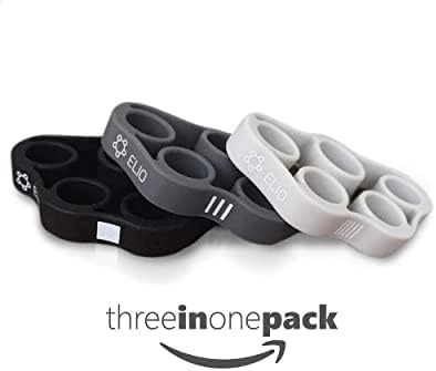ELIO Finger Strengthener Stretcher Extensor Hand Resistance Band Workout Training Exerciser Gripper Set