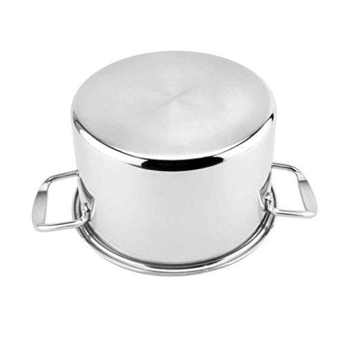 Marmite en acier inoxydable induction avec couvercle faitout robuste - 5