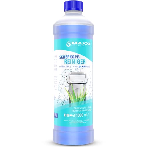 Liquide de recharge pour nettoyeur de têtes de rasoir 1000ml - Convient aux cartouches, cartouches de nettoyage, stations de nettoyage Braun - Liquide et spray de nettoyage pour rasoirs