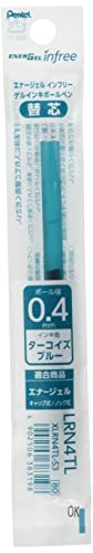 EnerGel 0,4 mm pointe fine Pentel recharge encre turquoise séchage rapide