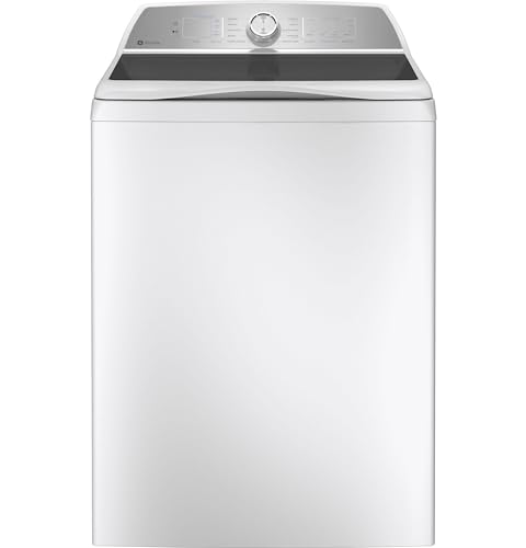 GE Profile PTW605BSRWS 4.9 Cu. Ft. White Washer with Smarter Wash Technology and FlexDispense