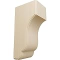 Ekena Millwork COR05X07X14CPRW Capistrano Mission Wood Corbels, 5 3/4"W x 7"D x 14"H, Rubberwood
