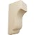 Ekena Millwork COR02X02X04CPRW 2 1/2-Inch W x 2 3/4-Inch D x 4 1/2-Inch H Capistrano Mission Corbel, Rubberwood