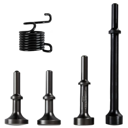 ATPEAM 5pcs Air Hammer Bits Set Pneumatic Chisel Bits for Tile Masonry Concrete Rust Removal Drilling Air Hammer Atachments