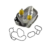 Aluminum Engine Oil Cooler Compatible With BMW E46 E60 E81 E87 E90 316i 318i 318ci 318ti X3