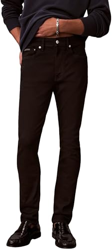 Calvin Klein Men Skinny Ck Classic Black Jean LV04RF737G Jeans, Black (CK Classic Black), 34W / 30L