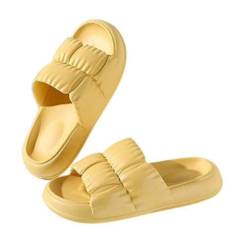 Chaussures plates EVA pour femme : sandales de bain épaisses et muettes