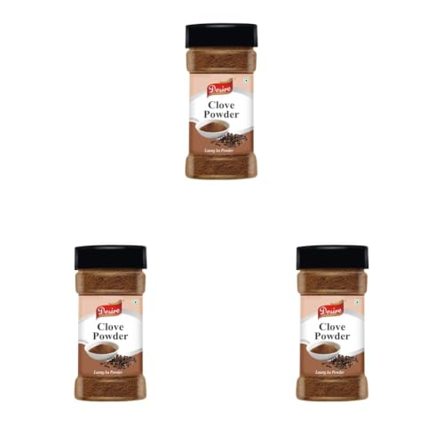 Image of Desire Clove Powder, 100g | Natural Laung Lavang Powder for Cooking, Baking, Curries and Ayurvedic Uses | Premium Quality, Aromatic Spice (Pack of 3)