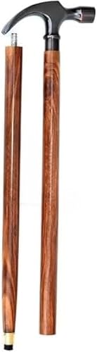 Hammer with Wooden Cane Aluminium Handle Hathodi Tools Set Used for Multiple Purpose for Men & Women | Antique Style Vintage Design Head Derby Luxury Walking Stick Cane