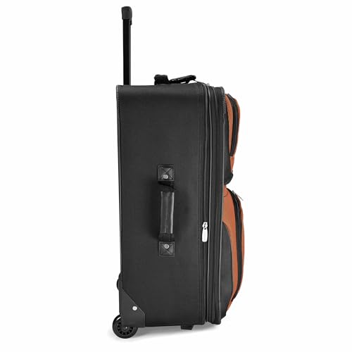Image of Travel Select Amsterdam Softside Expandable Luggage with Rolling Wheels, Orange, 4-Piece Set (15 /21 /25 /29)