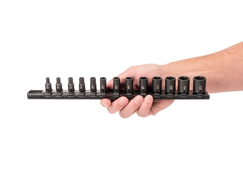 Image of TEKTON 1 /4 Inch Drive Impact Socket Set, 13-Piece | SID90100