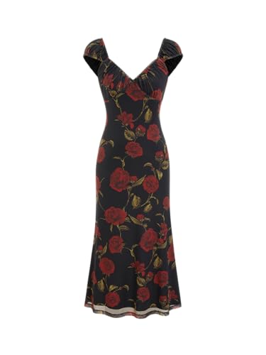 cider holiday dress Women's Floral Midi Short Sleeve Ruffle Summer Casual Summer Vacation Outfit: Black, XS at Amazon Women's Clothing store Material:100% Polyamide Zapakasa Women Sparkly Gold The stylizing possibilities are RD-06.26.25