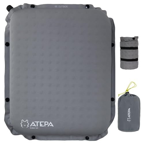ATEPA Coussin d'assise gonflable pour l'extérieur - Ultra léger - Auto-gonflant - Banc - Étanche - Pour kayak - Portable - Bateau de pêche