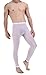 LinvMe Men's Ice Silk See Through Long Pants Slim Leggings Tights White