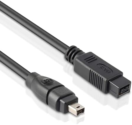 FireWire 800 to 400 9 Pin to 4 Pin Cable 6FT, DV to Firewire Cables IEEE 1394 Firewire 800 9-pin/6-pin Cable for Mac Pro, MacBook Pro, Mac mini, iMac PC, Digital Cameras, SLR, Printer